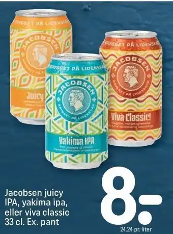 REMA 1000 Jacobsen juicy ipa, yakima ipa, eller viva classic tilbud
