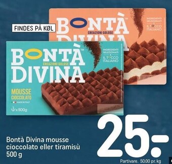 REMA 1000 Bontá divina mousse cioccolato eller tiramisú tilbud