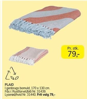Daells Bolighus Plaid tilbud