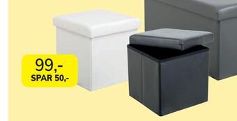 Daells Bolighus Tekstillæder puf tilbud