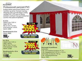 Harald Nyborg Professionelt partytelt pvc tilbud