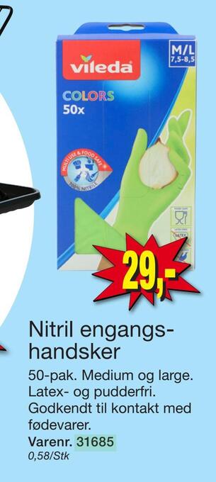 Nitril engangs handsker