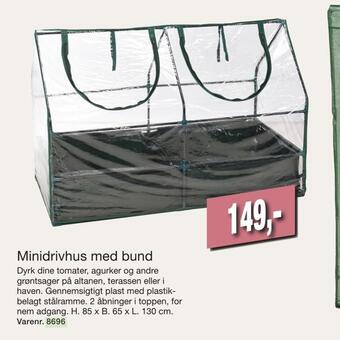 Harald Nyborg Minidrivhus med bund tilbud