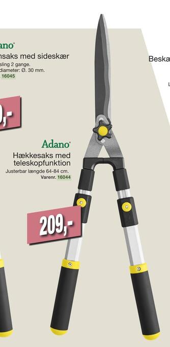 Harald Nyborg Hækkesaks med teleskopfunktion tilbud