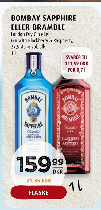 Scandinavian Park Bombay sapphire eller bramble tilbud