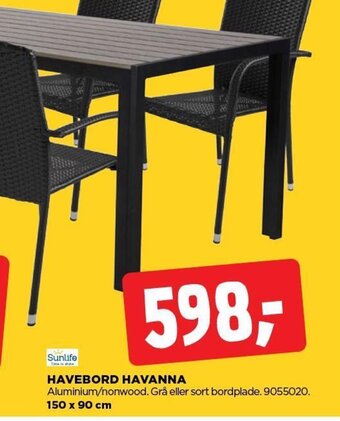 jem & fix HAVEBORD HAVANNA tilbud