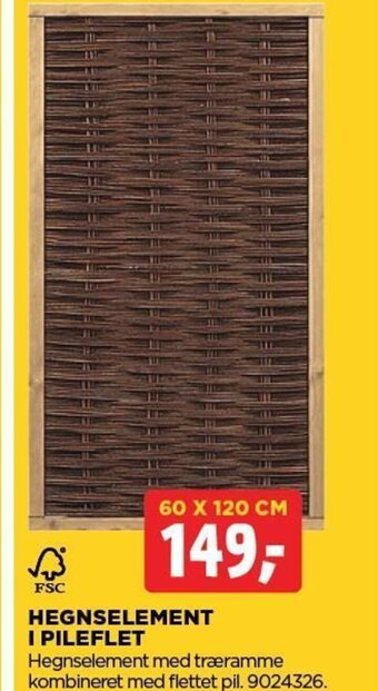 jem & fix HEGNSELEMENT I PILEFLET tilbud