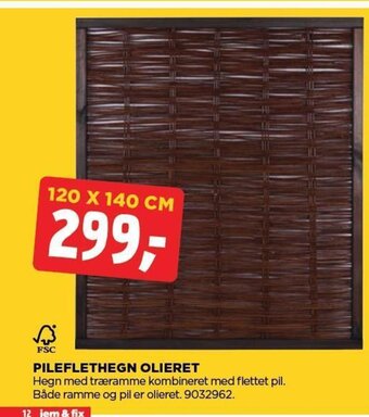 jem & fix PILEFLETHEGN OLIERET tilbud