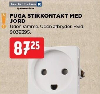 jem & fix FUGA STIKKONTAKT MED JORD tilbud