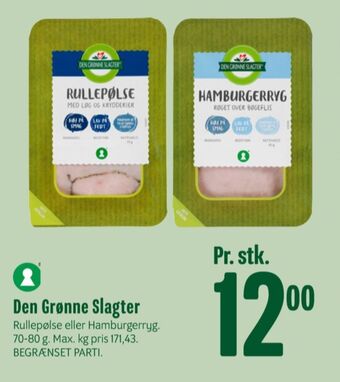 Min Købmand Den grønne slagter rullepølse med løg & krydderier tilbud