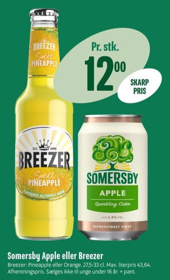 Min Købmand Somersby cider tilbud