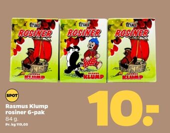 Rasmus klump rosiner