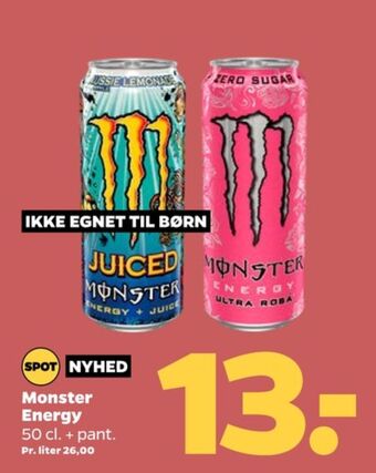 Netto Ultra rosa energidrik tilbud