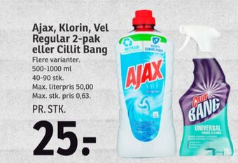 SPAR Ajax rengøring - universal tilbud