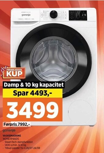 Power Gorenje vaskemaskine tilbud