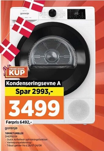 Power Gorenje tørretumbler tilbud