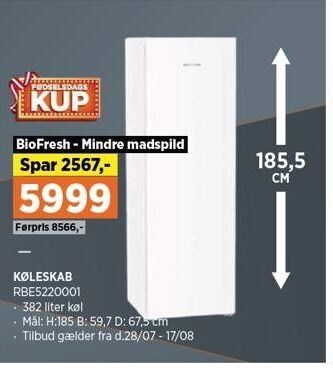 Power Køleskab tilbud