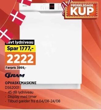 Power Gram opvaskemaskine tilbud
