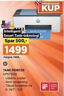 Power Hp tank printer tilbud