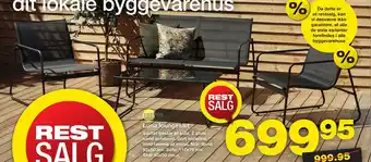 Bauhaus Luna loungesæt tilbud