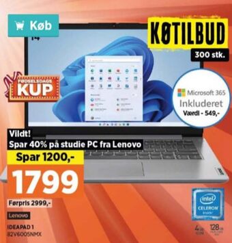 Power Lenovo bærbar pc tilbud