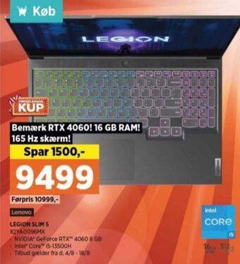 Power Lenovo bærbar pc tilbud