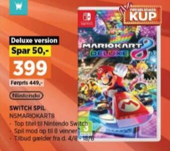 Power Nintendo nintendo switch-spil tilbud