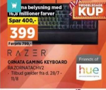 Power Razer tastatur tilbud