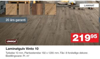 Bauhaus Logoclic laminatgulv tilbud