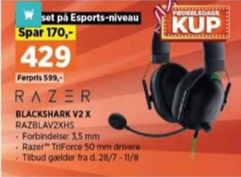 Power Razer headset tilbud