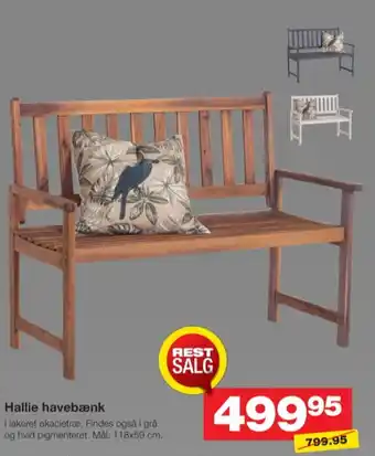Bauhaus Sunfun havebænk tilbud