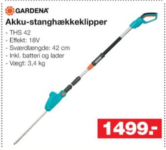 Bauhaus Gardena hækkeklipper tilbud