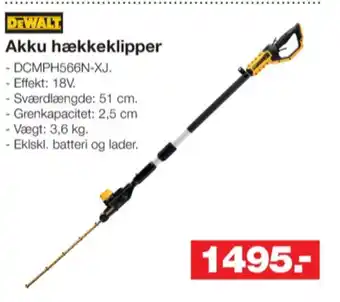 Bauhaus Dewalt hækkeklipper tilbud