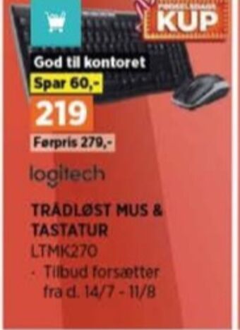 Power Logitech tastatur tilbud