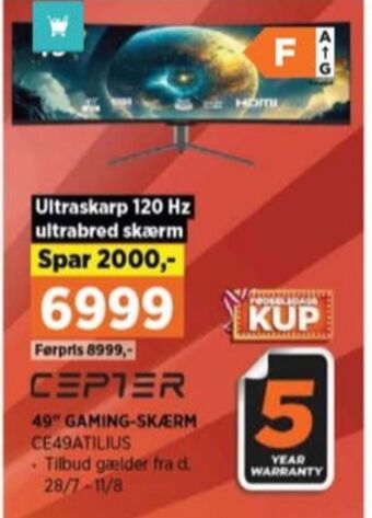 Power Cepter monitor tilbud