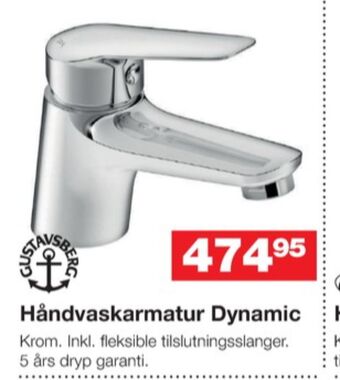 Bauhaus Gustavsberg håndvaskarmatur tilbud