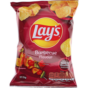 Lays | 3 x chips barbecue 27,5g | slik & snacks > chips & snacks