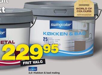 Bauhaus 2,5 I Køkken & bad maling tilbud