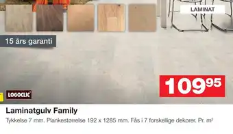 Bauhaus Laminatgulv Family tilbud