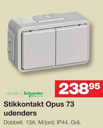 Bauhaus Stikkontakt Opus 73 udendørs tilbud