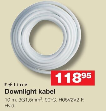 Bauhaus Downlight kabel tilbud