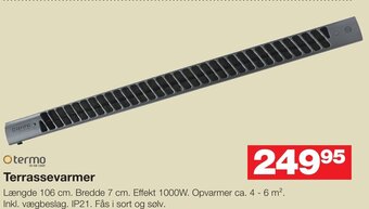 Bauhaus Terrassevarmer tilbud