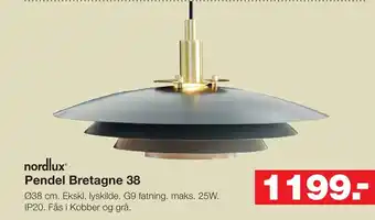 Bauhaus nordlux® Pendel Bretagne 38 tilbud