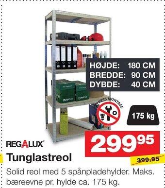 Bauhaus REGALUX Tunglastreol tilbud
