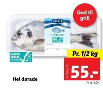 Lidl Hel dorade tilbud