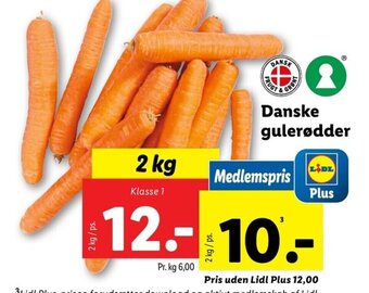 Lidl Danske gulerødder tilbud