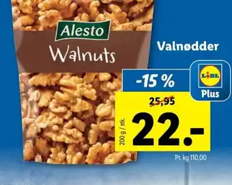 Lidl Alesto Valnødder tilbud