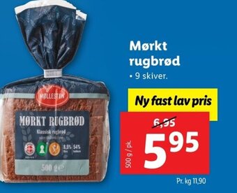 Lidl Mørkt rugbrød tilbud