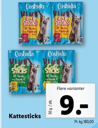 Lidl Kattesticks tilbud