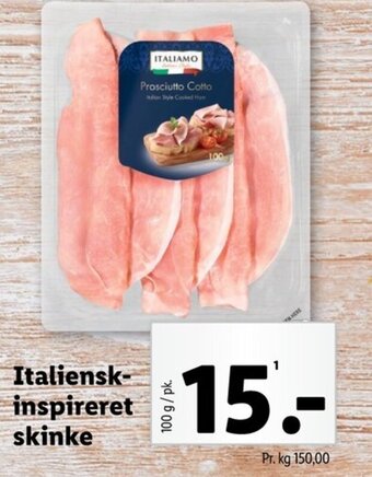 Lidl Italiensk- inspireret skinke tilbud